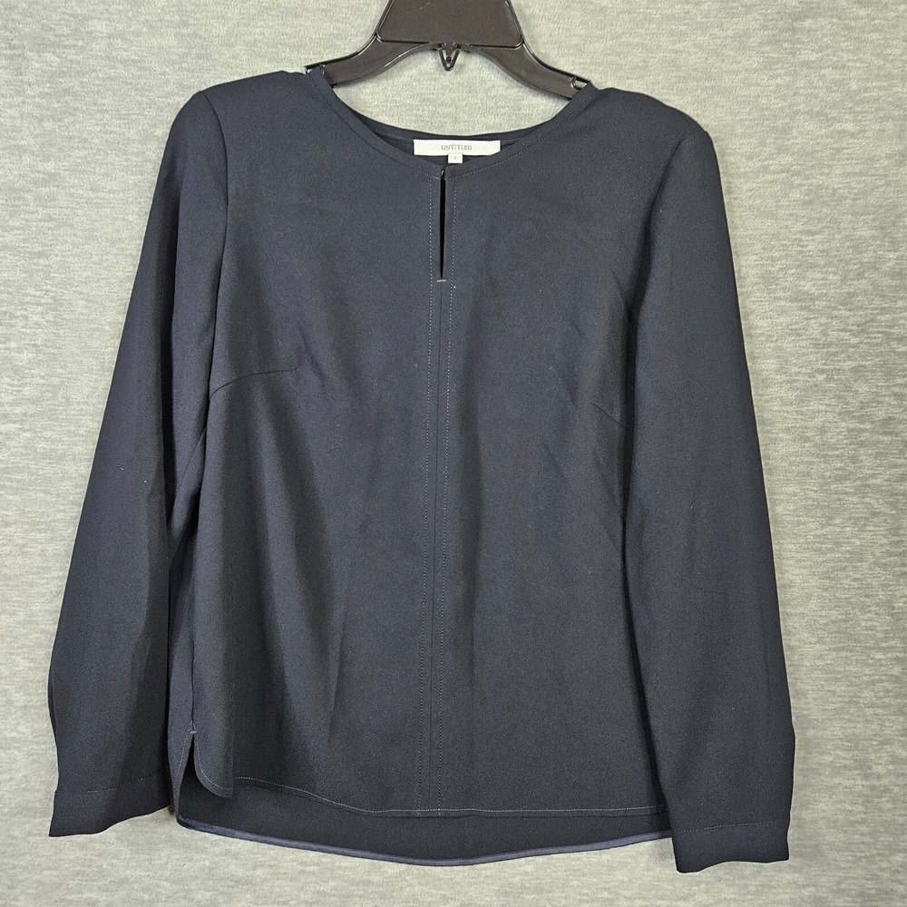 UNTITLED Women's Black Long Sleeve Casual Blouse Size 2